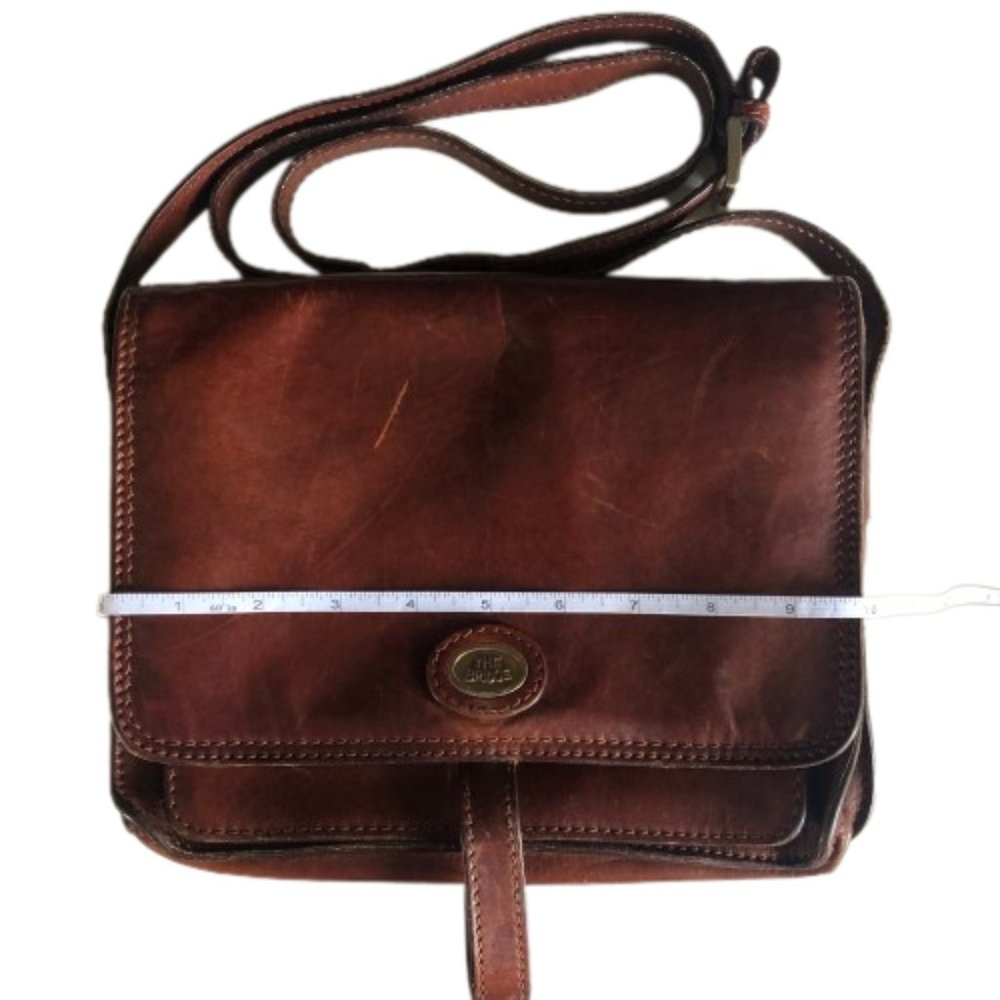 Vintage The Bridge leather classic satchet, cross body messenger bag purse - Picture 14 of 16